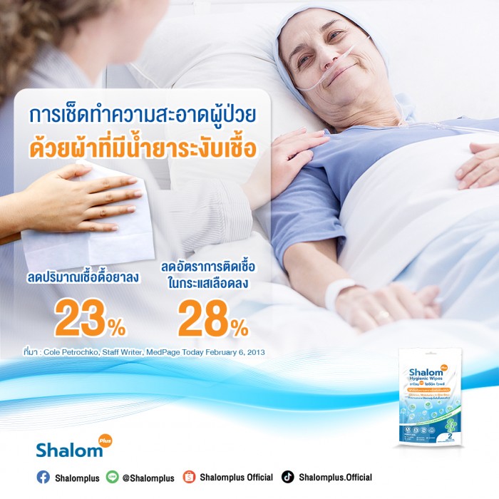 Shalom Plus  Body Wash Wipes 50 ชิ้น - Image 15